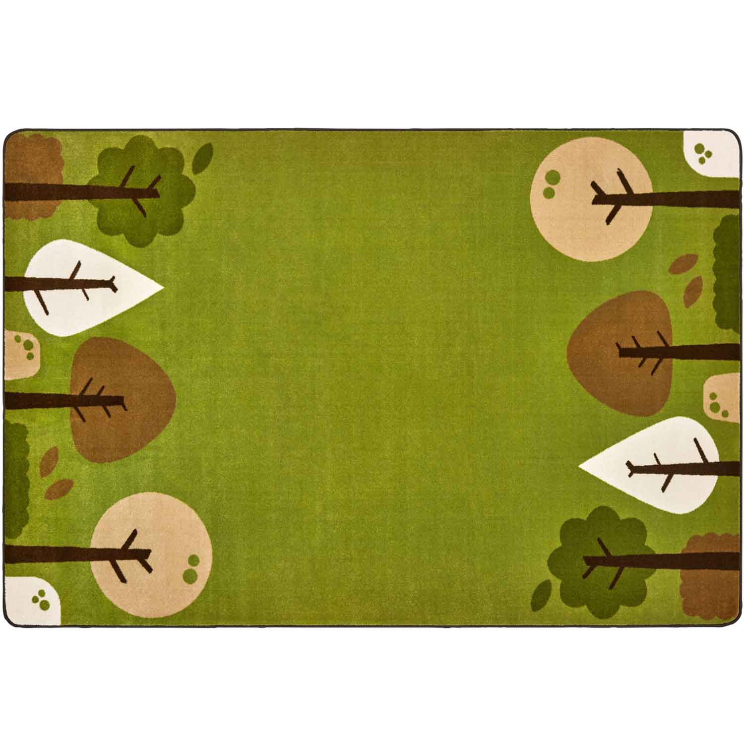 KIDSoft™ Tranquil Trees Rug, Green, Rectangle 4' x 6'