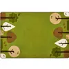 KIDSoft™ Tranquil Trees Rug, Green, Rectangle 4' x 6'