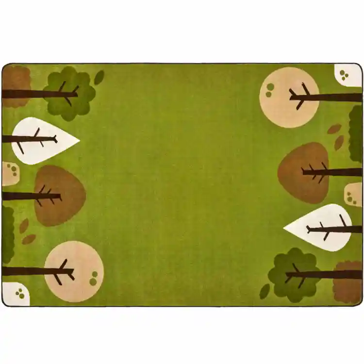 KIDSoft™ Tranquil Trees Rug, Green, Rectangle 7'6" x 12'