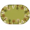 KIDSoft™ Tranquil Trees Rug, Green, Oval 8' x 12'