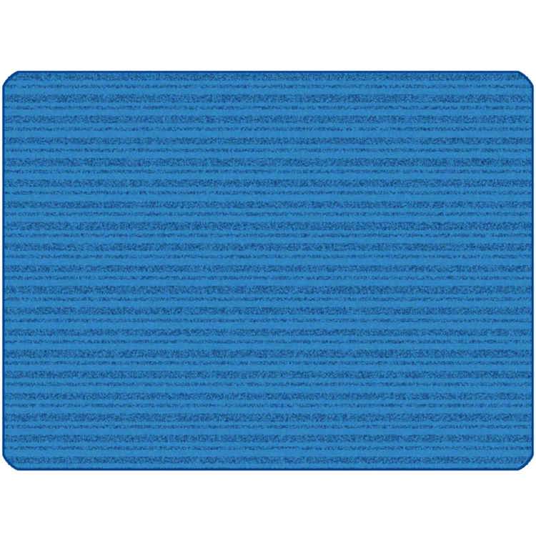 KIDSoft Subtle Stripes Rug Primary Blue 3' x 4'