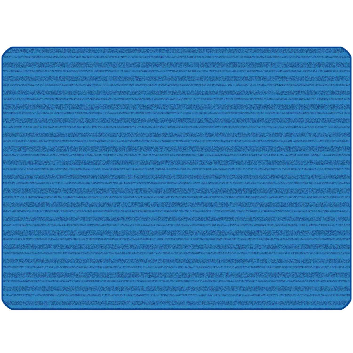 KIDSoft Subtle Stripes Rug Primary Blue 3' x 4'