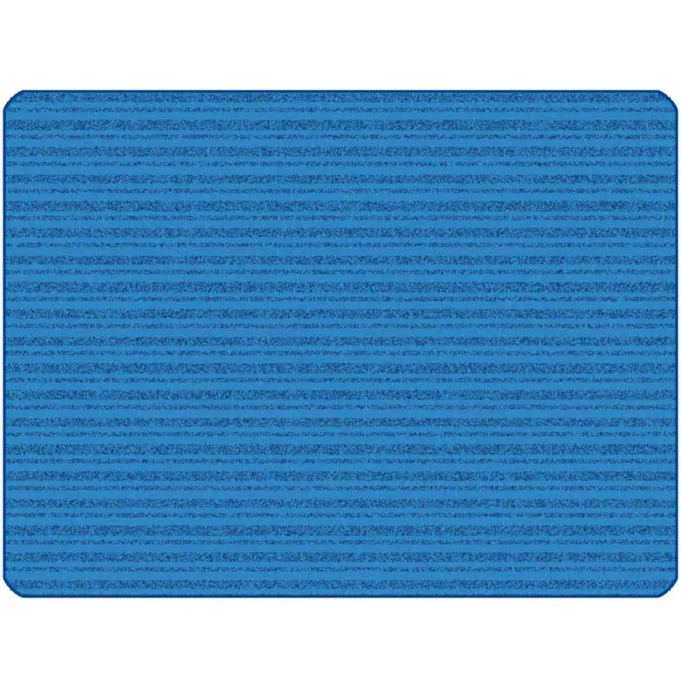 KIDSoft Subtle Stripes Rug Primary Blue 3' x 4'