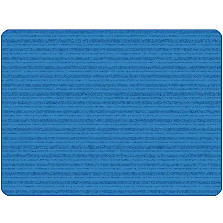 KIDSoft Subtle Stripes Rug Primary Blue 3' x 4'