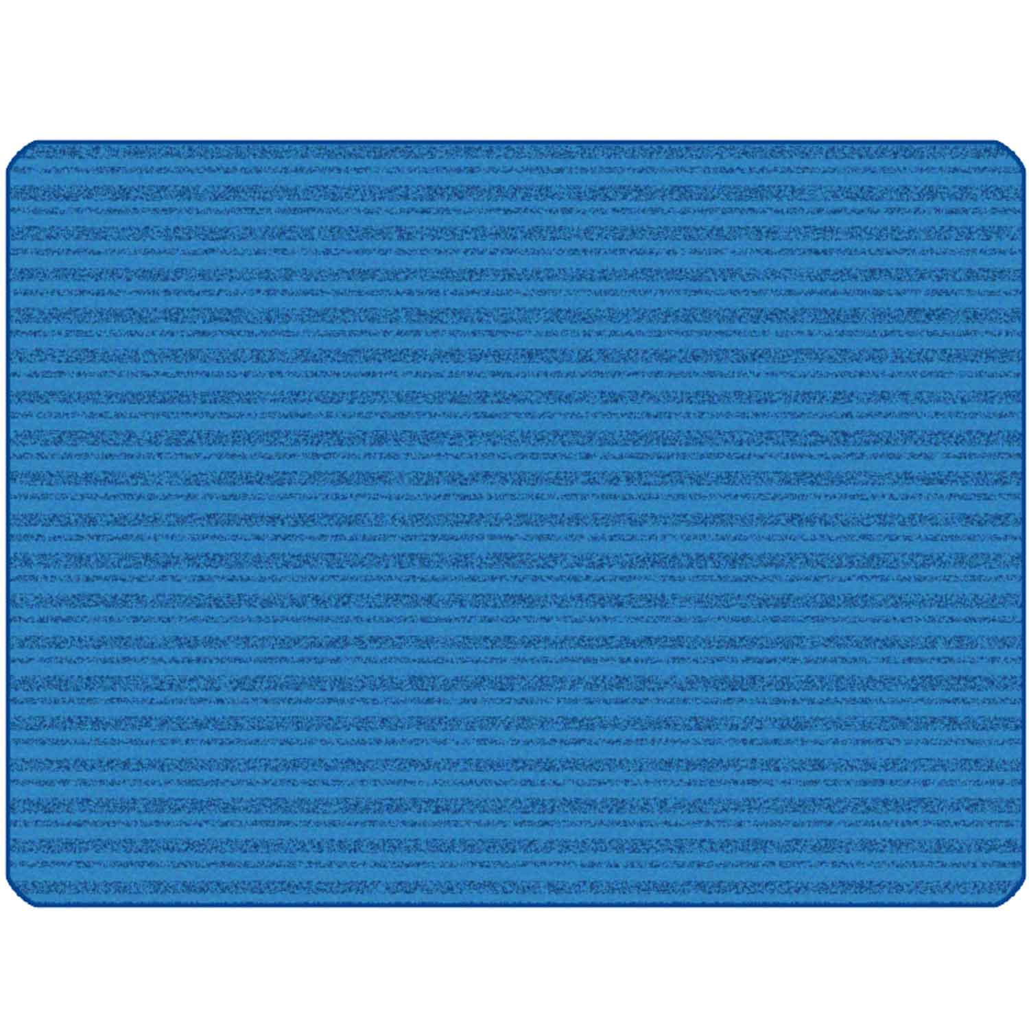 KIDSoft Subtle Stripes Rug Primary Blue 4' x 6'
