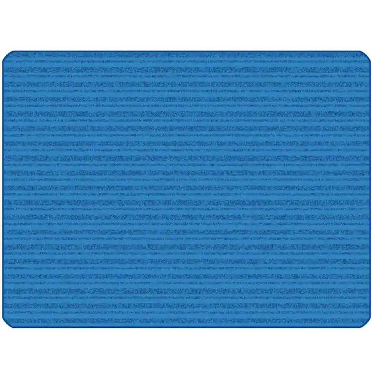 KIDSoft Subtle Stripes Rug Primary Blue 4' x 6'