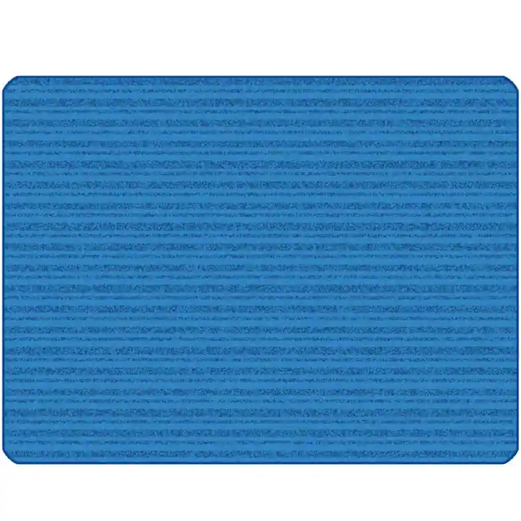 KIDSoft Subtle Stripes Rug Primary Blue 6' x 9'