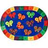 KIDSoft™ 123 ABC Butterfly Classroom Rug, Oval 3'10" x 5'5"