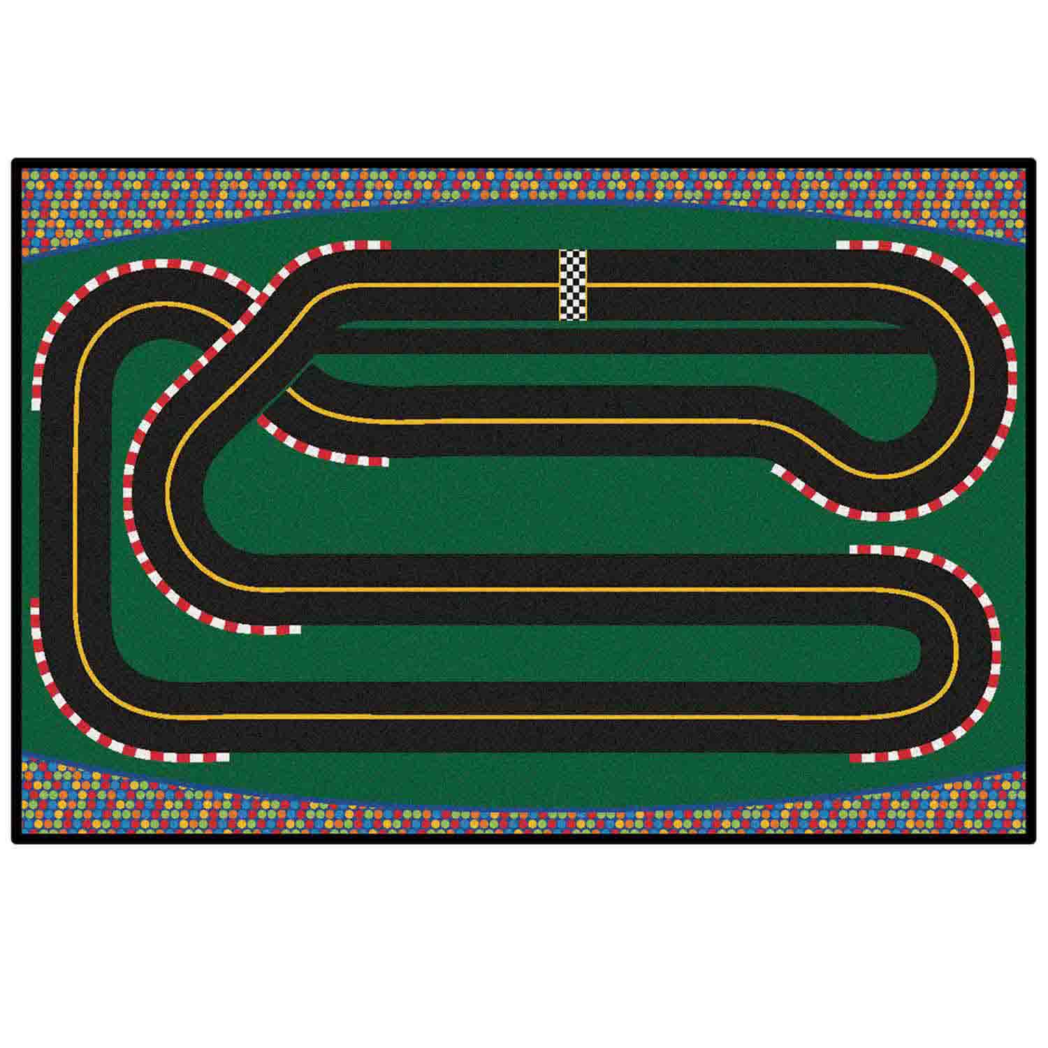 KID$ Value Classroom Rugs™, Super Speedway Racetrack | Becker's