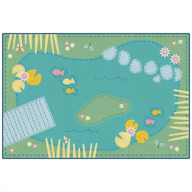 KID$ Value Classroom Rugs™, Tranquil Pond