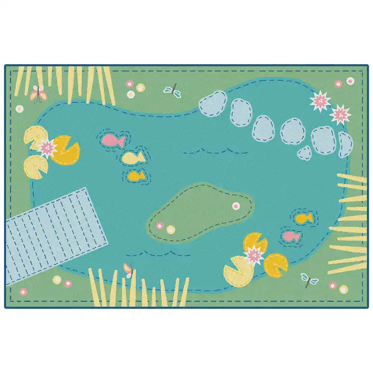 KID$ Value Classroom Rugs™, Tranquil Pond