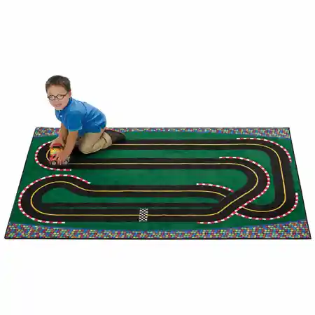 KID$ Value Classroom Rugs™, Super Speedway Racetrack