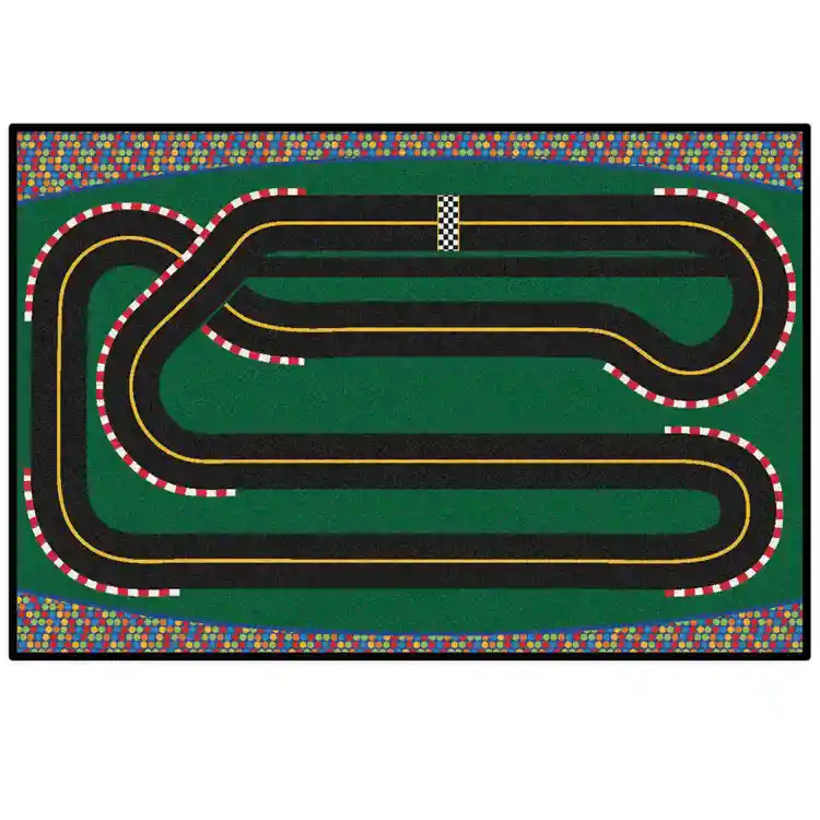 KID$ Value Classroom Rugs™, Super Speedway Racetrack
