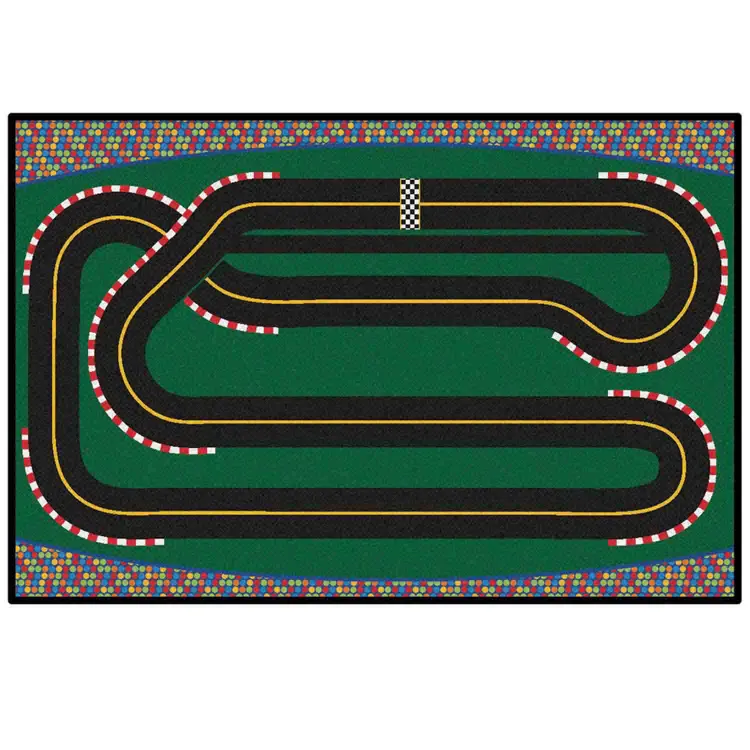 KID$ Value Classroom Rugs™, Super Speedway Racetrack