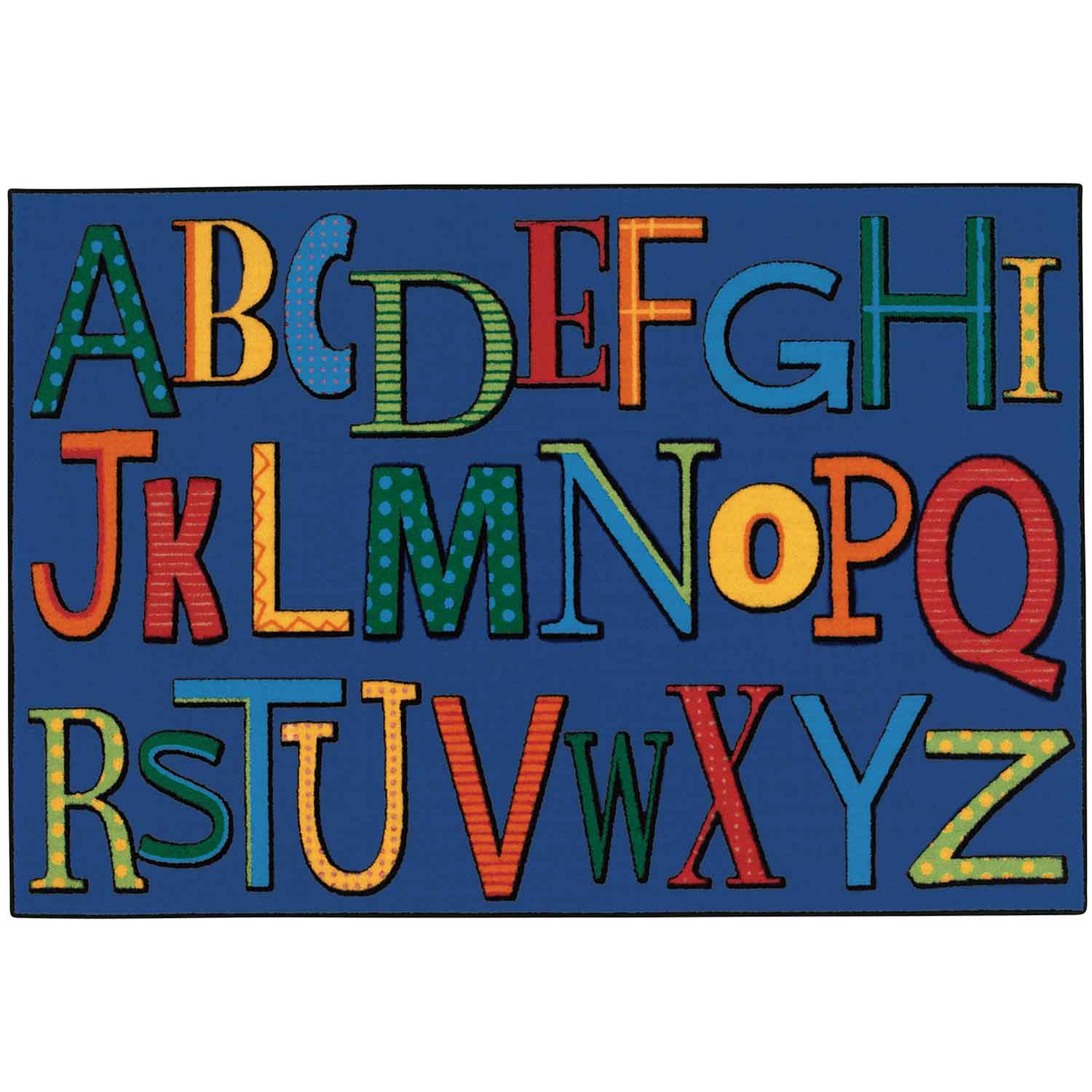KID$ Value Classroom Rugs™, Playful Alphabet