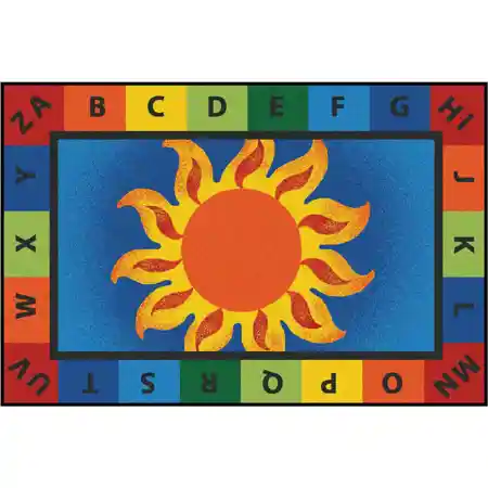 KID$ Value Classroom Rugs™, Alphabet Sunny Day