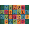 KID$ Value Classroom Rugs™, Simple Alphabet Blocks, Rectangle 3' x 4'6"