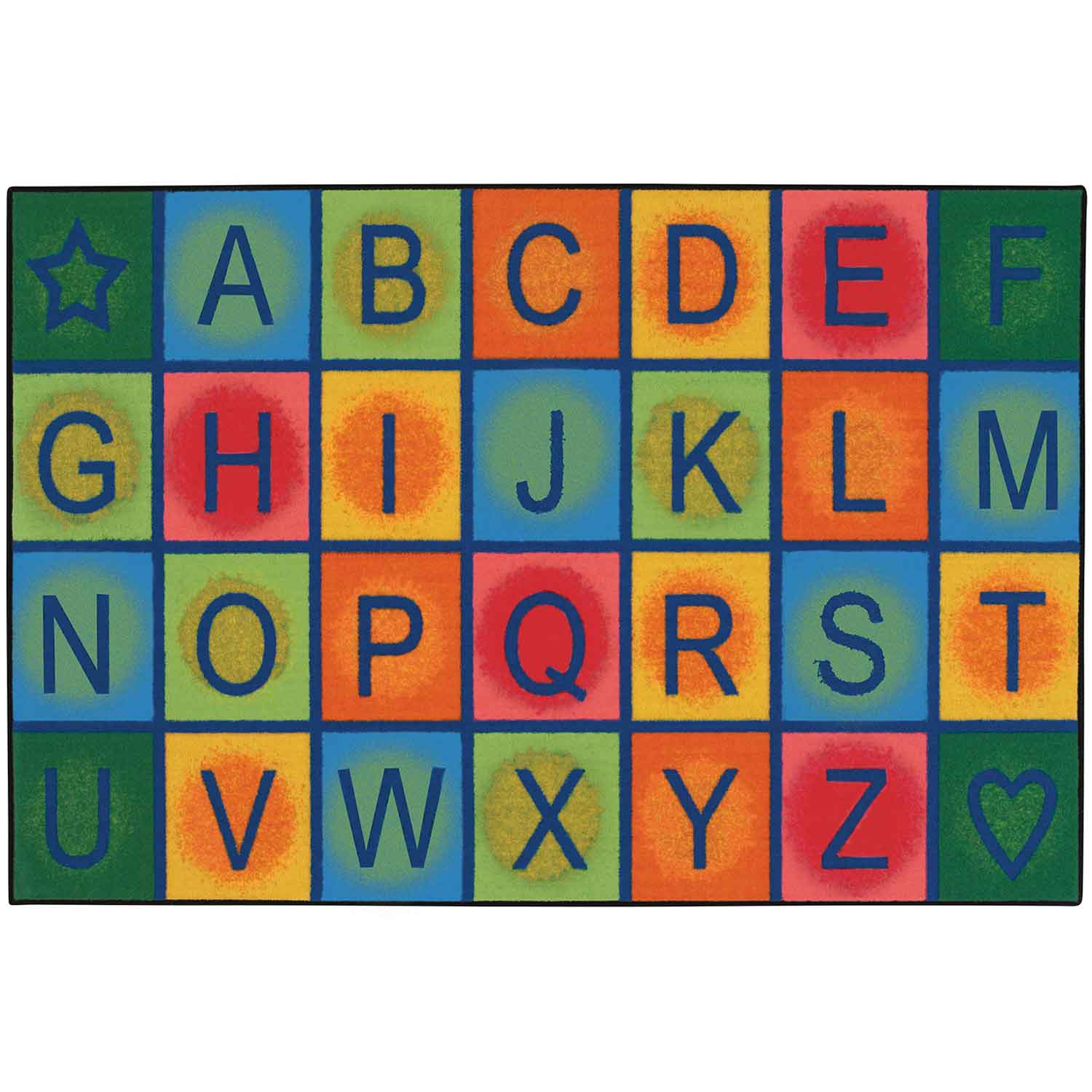 KID$ Value Classroom Rugs™, Simple Alphabet Blocks