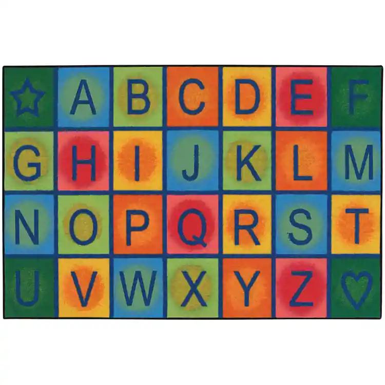 KID$ Value Classroom Rugs™, Simple Alphabet Blocks