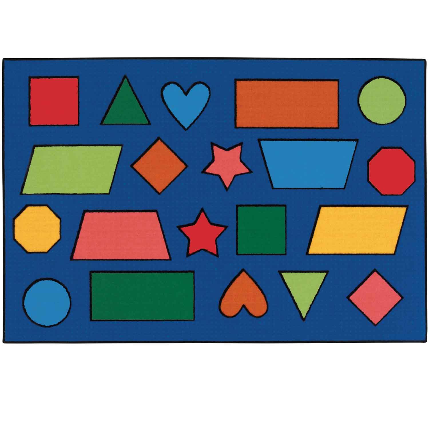KID$ Value Classroom Rugs™, Color Shapes | Becker's