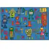 KID$ Value Classroom Rugs™, Reading Robots, Rectangle 3' x 4'6"
