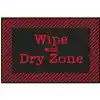 Healthy Habits Collection™ Wipe & Dry Mat, Red & Black