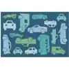 KID$ Value Classroom Rugs™, All Autos Rectangle 3'x4'6" Blue