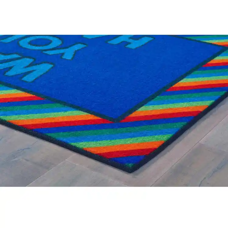 Healthy Habits Collection™ Rainbow Stripe Wash Your Hands Mat