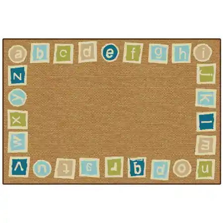 KID$ Value Classroom Rug™, Alphabet Blocks Border