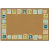 KID$ Value Classroom Rug™, Alphabet Blocks Border