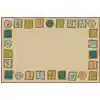 KID$ Value Classroom Rug™, Alphabet Blocks Border