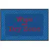 Healthy Habits Collection™ Wipe & Dry Mat,  Blue & Red