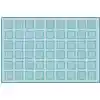 KID$ Value Classroom Rugs™, Squared, Rectangle 3' x 4' 6" Blue