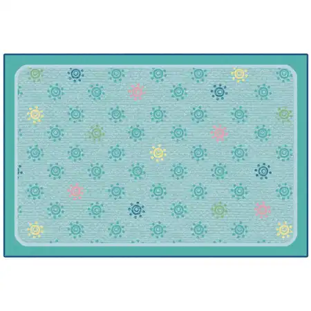 KID$ Value Classroom Rugs™, Sunshine Flowers