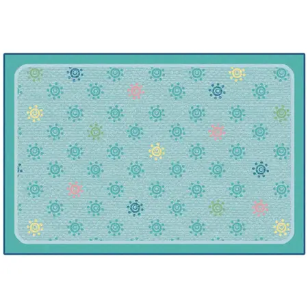 KID$ Value Classroom Rugs™, Sunshine Flowers