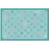 KID$ Value Classroom Rugs™, Sunshine Flowers, Rectangle 3' x 4' 6in Mixed Blue