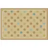 KID$ Value Classroom Rugs™, Sunshine Flowers, Rectangle 3' x 4' 6in Tan