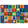 KIDSoft™ Alphabet Blocks Classroom Rug, Rectangle 6' x 9'