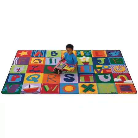 KIDSoft™ Alphabet Blocks Classroom Rug