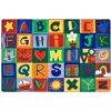 KIDSoft™ Alphabet Blocks Classroom Rug, Rectangle 8' x 12'