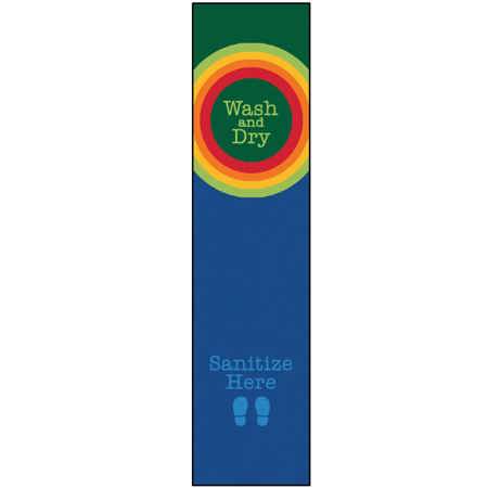 Healthy Habits Collection™ Rainbow Dot Sanitize Here Runner
