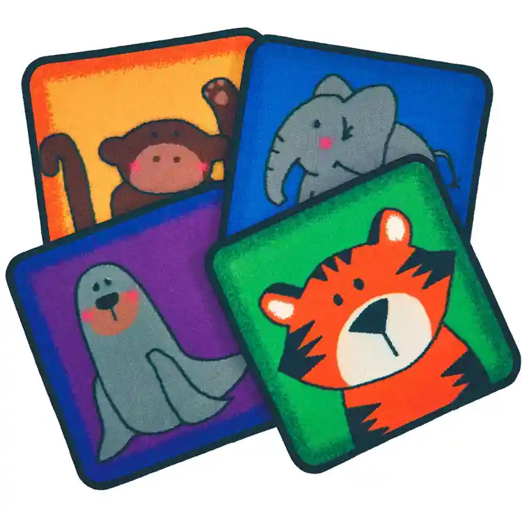 KID$ Value Plus™ Zoo Animals Seating Squares Kit