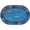 Hands Together Community Rug, Oval 6' x 9'