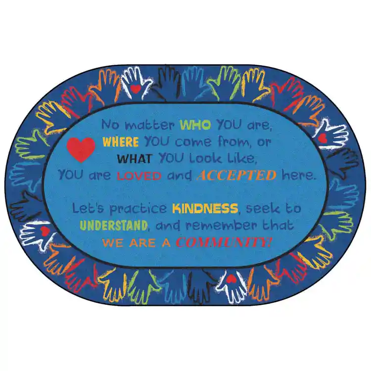 Hands Together Community Rug