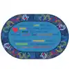 Hands Together Community Rug, Oval 8' x 12'