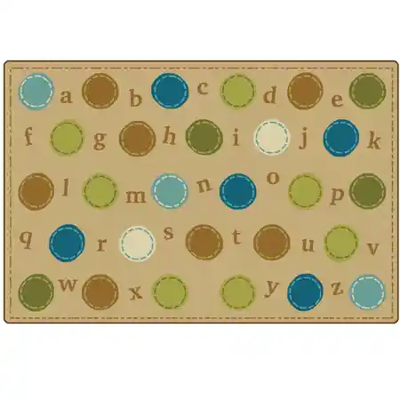 KIDSoft™ Alphabet Dots Rug