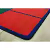 Colorful Rows Seating Classroom Rug