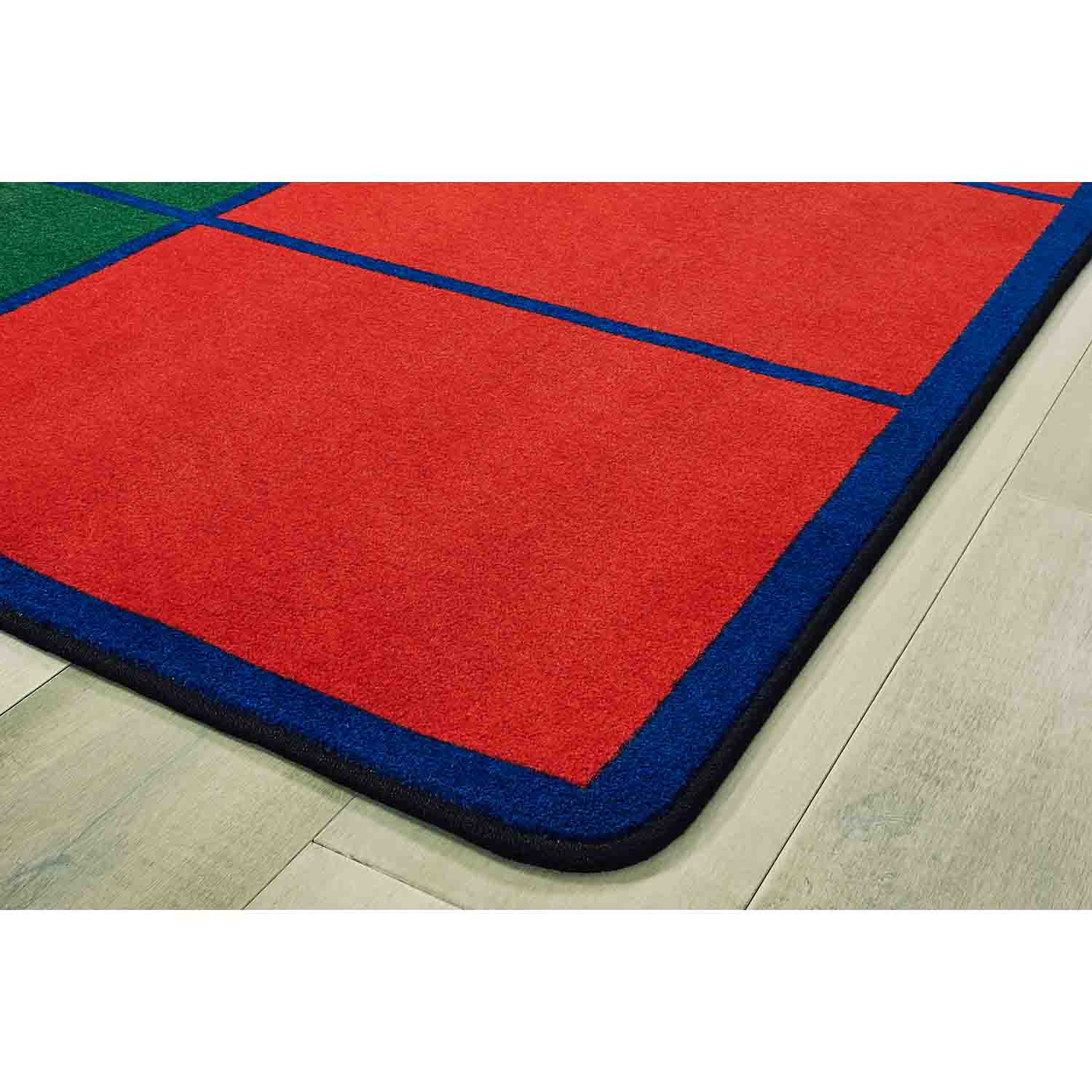 Colorful Rows Seating Classroom Rug | Becker's