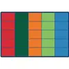 Colorful Rows Seating Classroom Rug