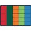 Colorful Rows Seating Classroom Rug